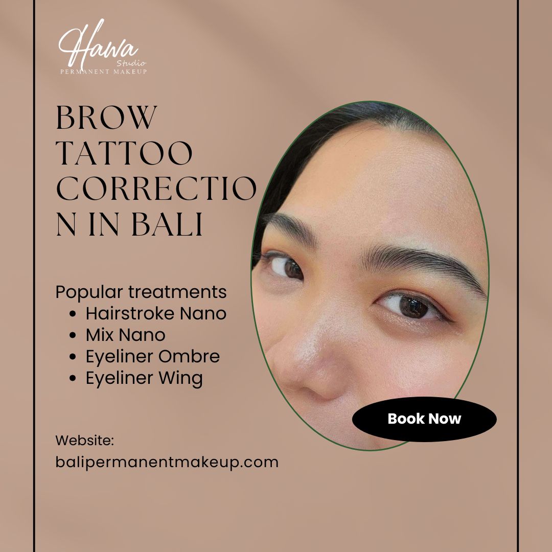 Brow Tattoo Correction in Bali