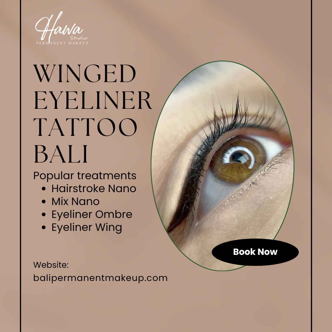 Winged Eyeliner Tattoo Bali