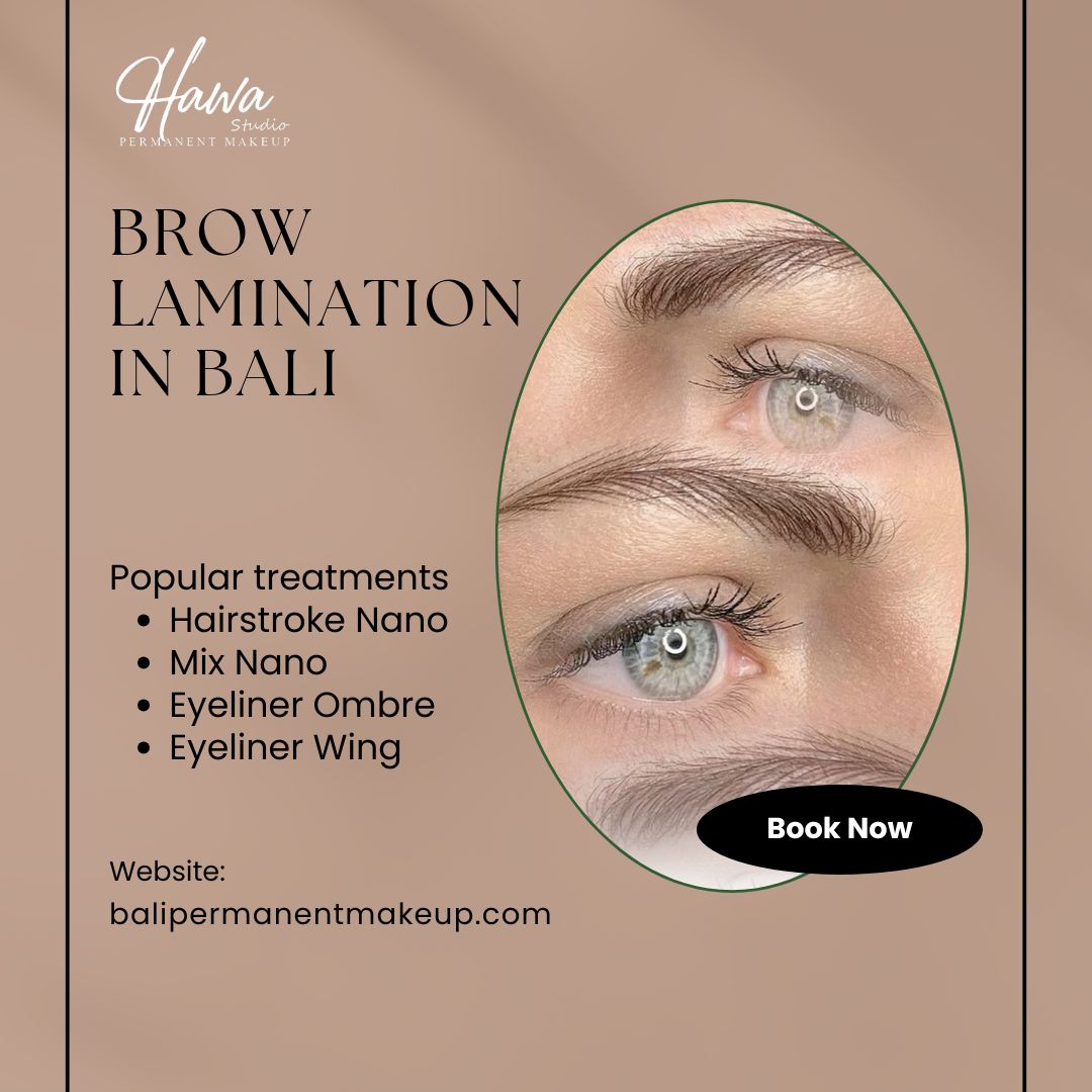 Brow Lamination in Bali