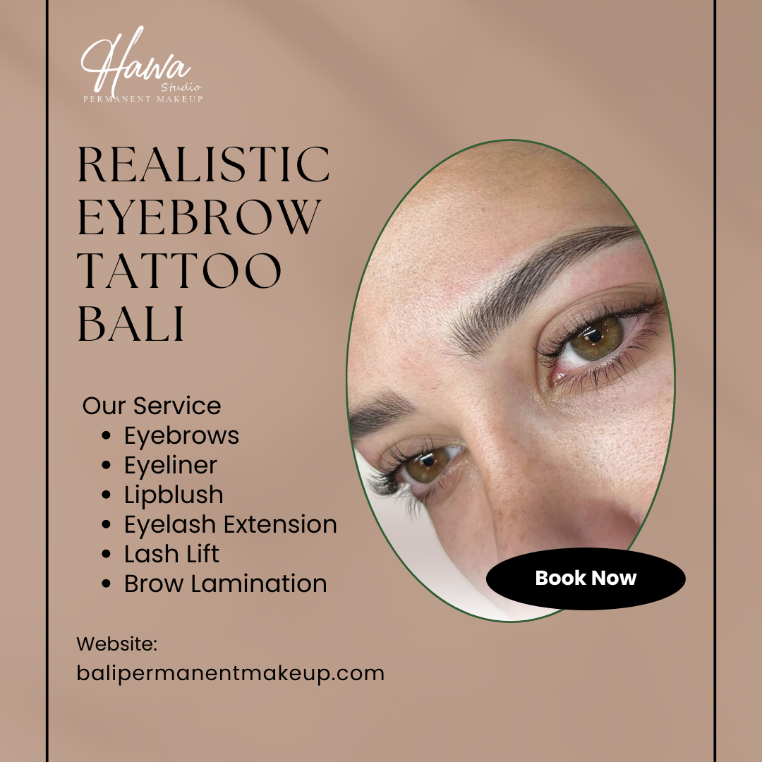 Realistic Eyebrow Tattoo Bali