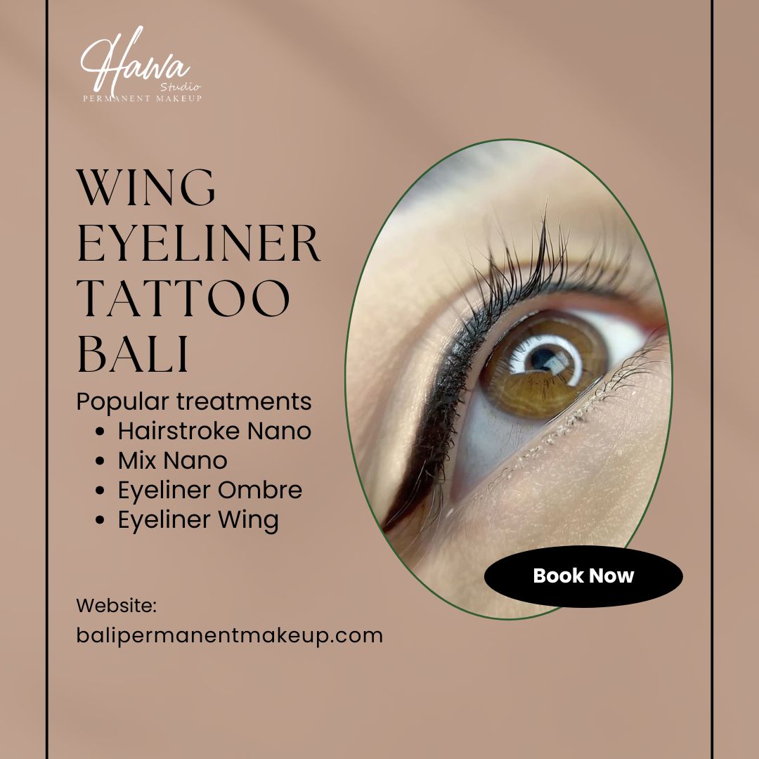 Wing Eyeliner Tattoo Bali